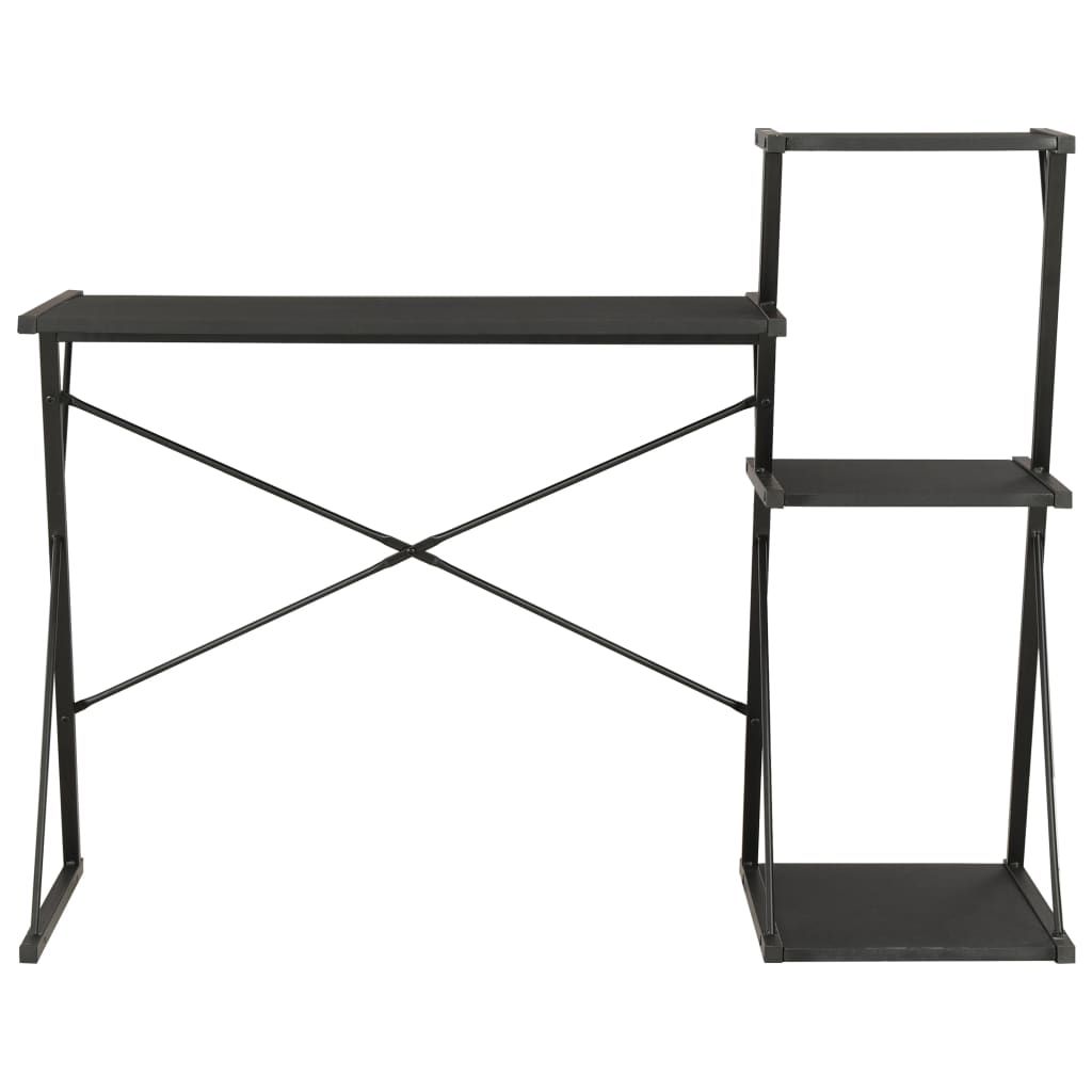 Scrivania con Ripiano Nera 116x50x93 cm vidaXL
