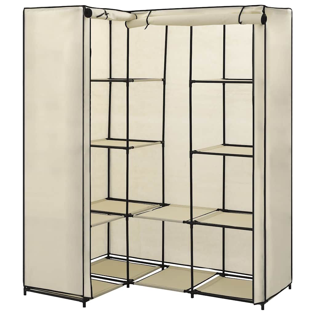 Armadio Angolare Crema 130x87x169 cm vidaXL