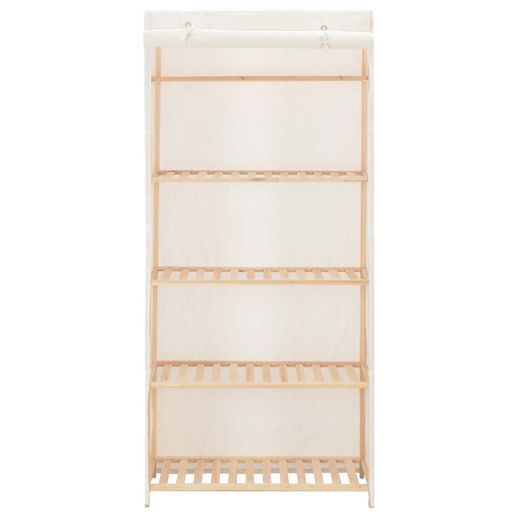 Armadio Bianco 79x40x170 cm in Tessuto vidaXL
