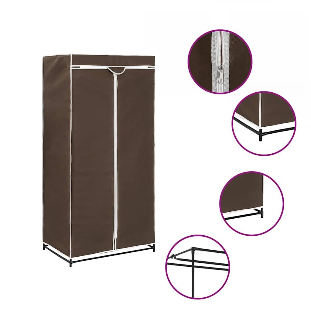 Armadio 2 pz Marrone 75x50x160 cm vidaXL