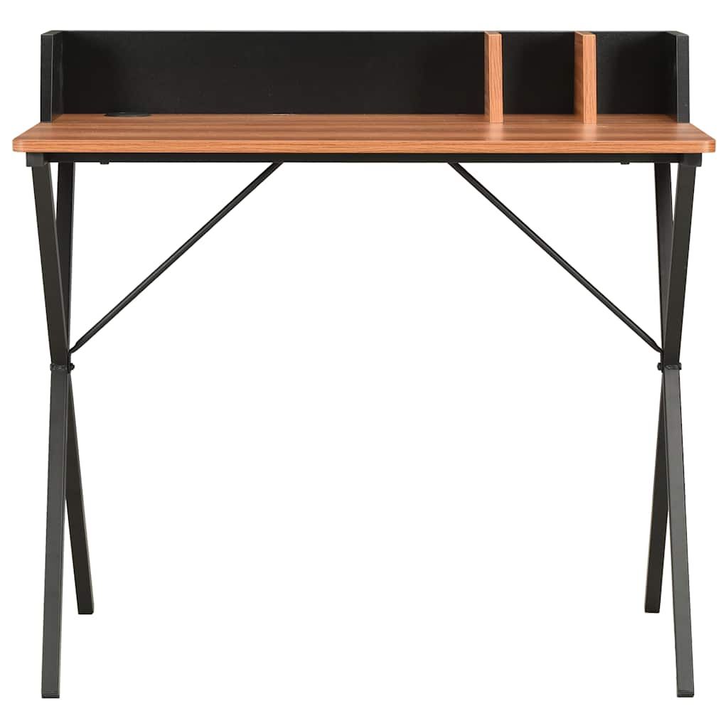 Scrivania Nera e Marrone 80x50x84 cm vidaXL
