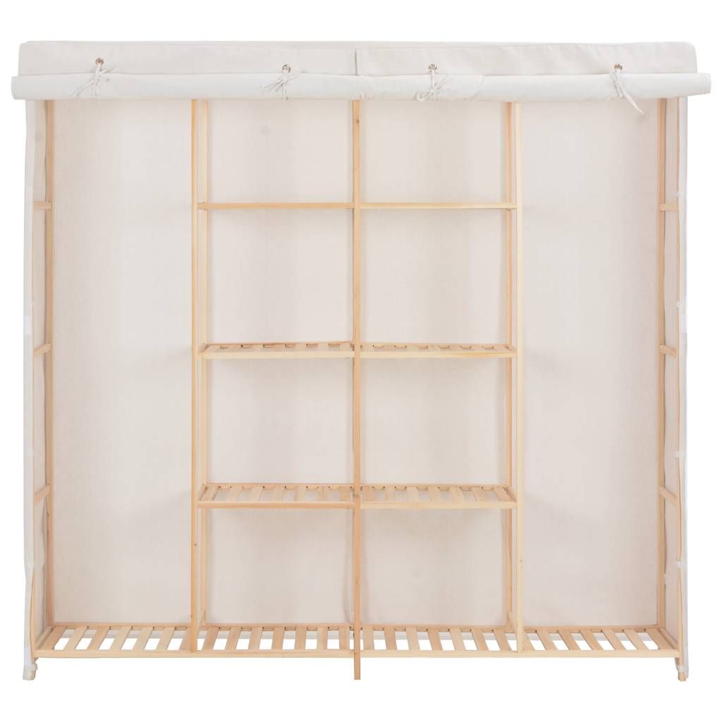 Armadio Bianco 173x40x170 cm in Tessuto vidaXL