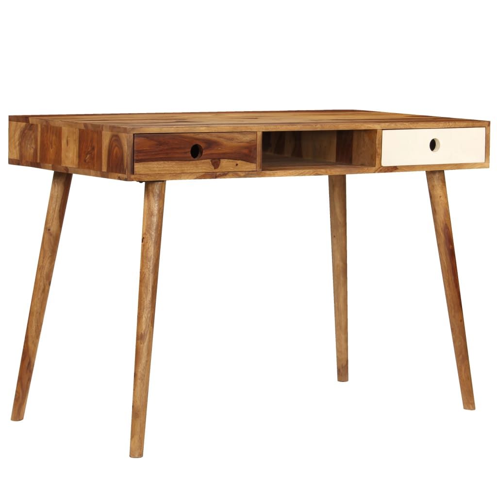 Scrivania in Legno Massello di Acacia 110x55x76 cm vidaXL