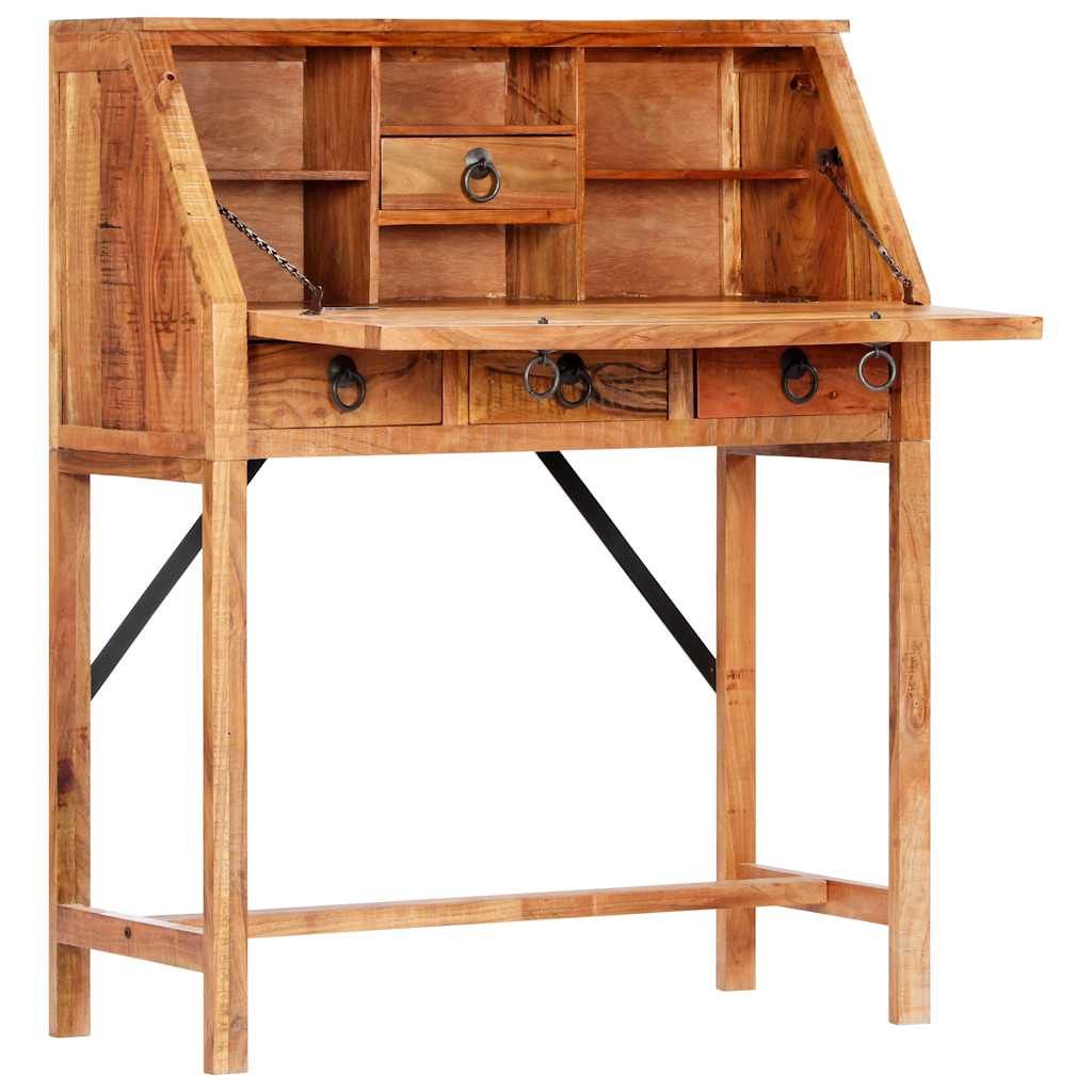 Scrivania 90x40x107cm in Legno Massello di Acacia vidaXL