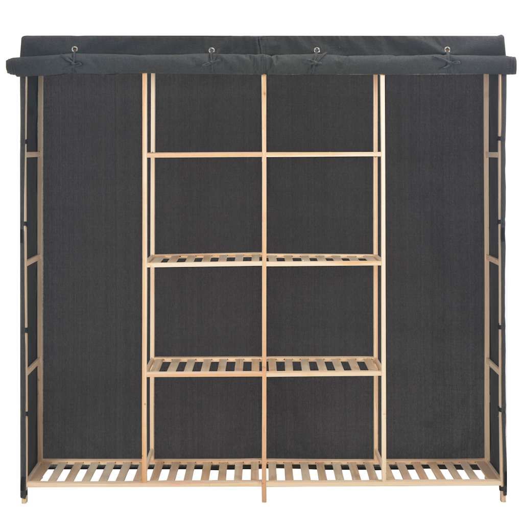 Armadio Grigio 173x40x170 cm in Tessuto vidaXL