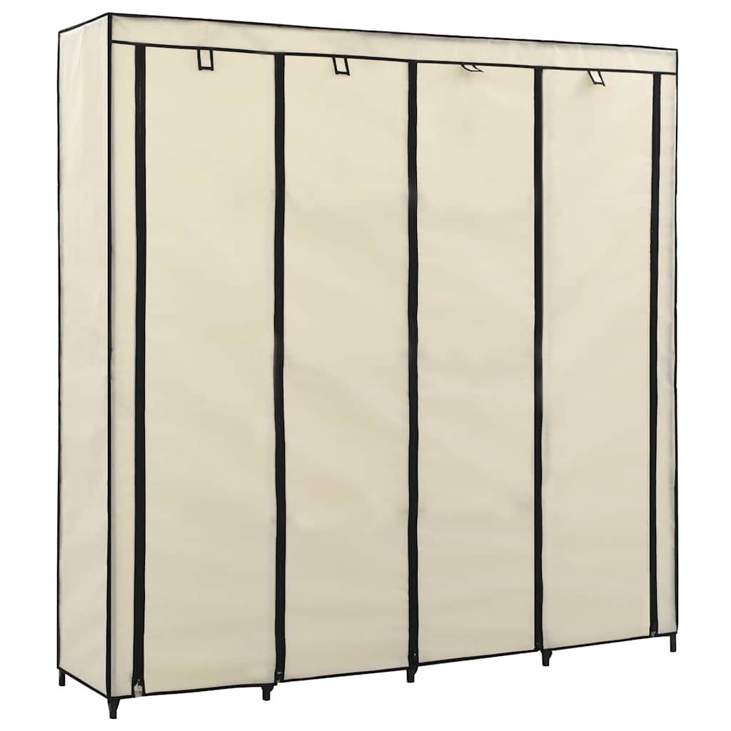 Guardaroba con 4 Scomparti Crema 175x45x170 cm vidaXL