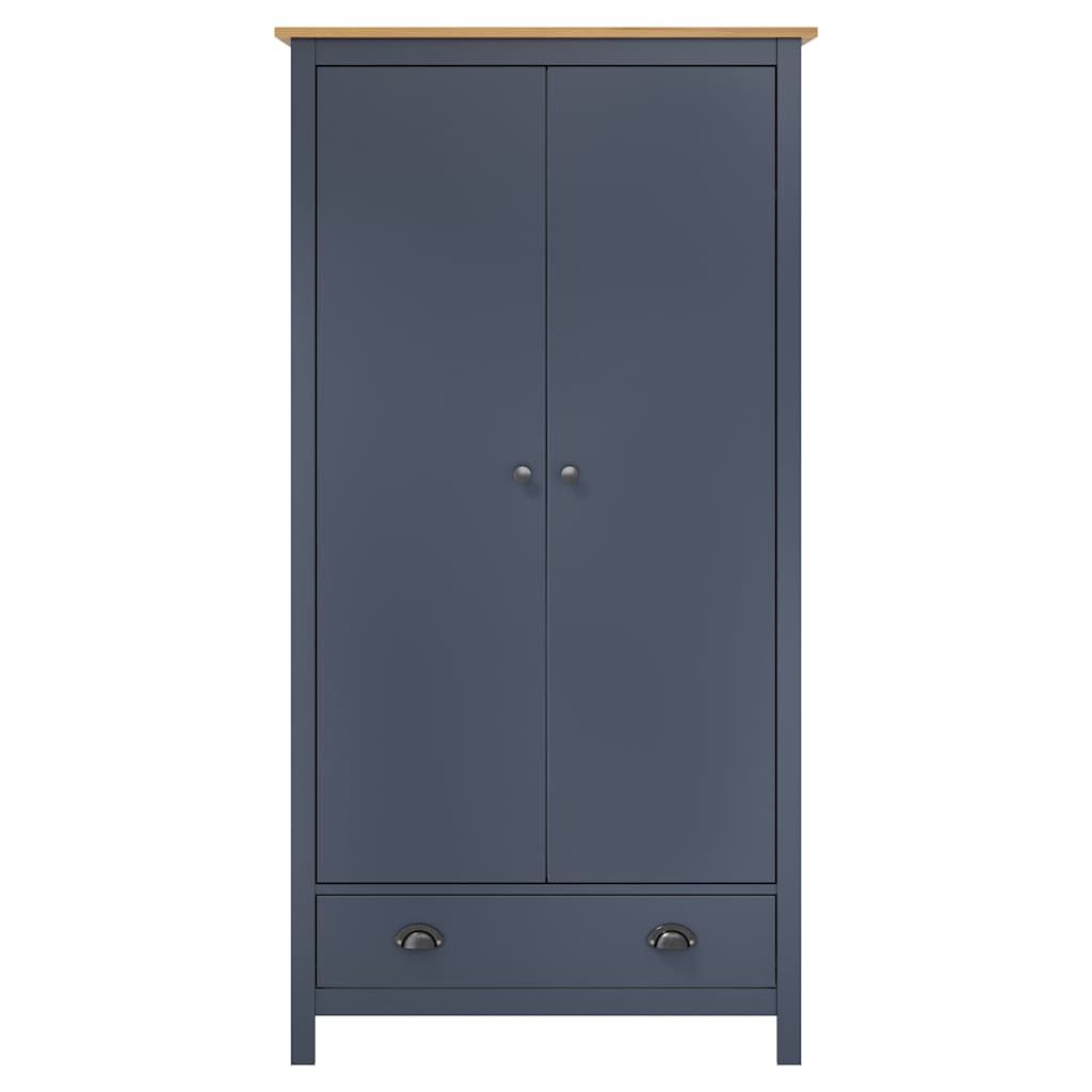 Armadio a 2 Ante Hill Grigio 89x50x170 cm in Legno di Pino vidaXL