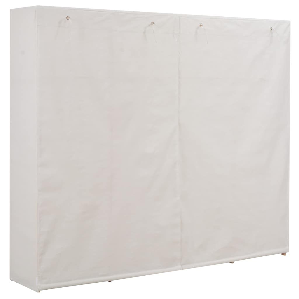 Armadio Bianco 200x40x170 cm in Tessuto vidaXL