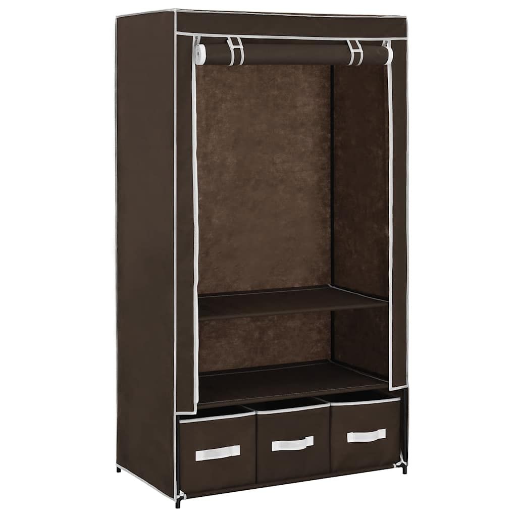Armadio Marrone 87x49x159 cm in Tessuto vidaXL