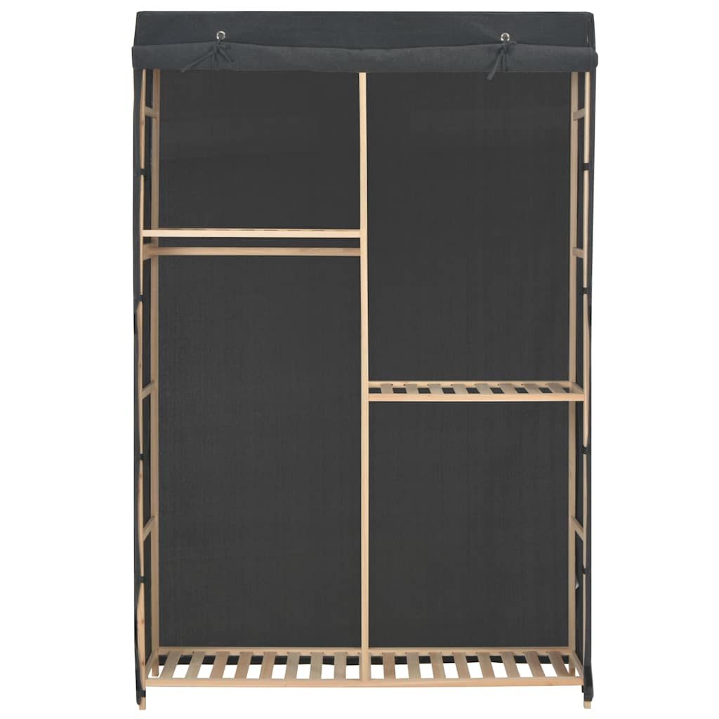 Armadio a 3 Ripiani Grigio 110x40x170 cm in Tessuto vidaXL