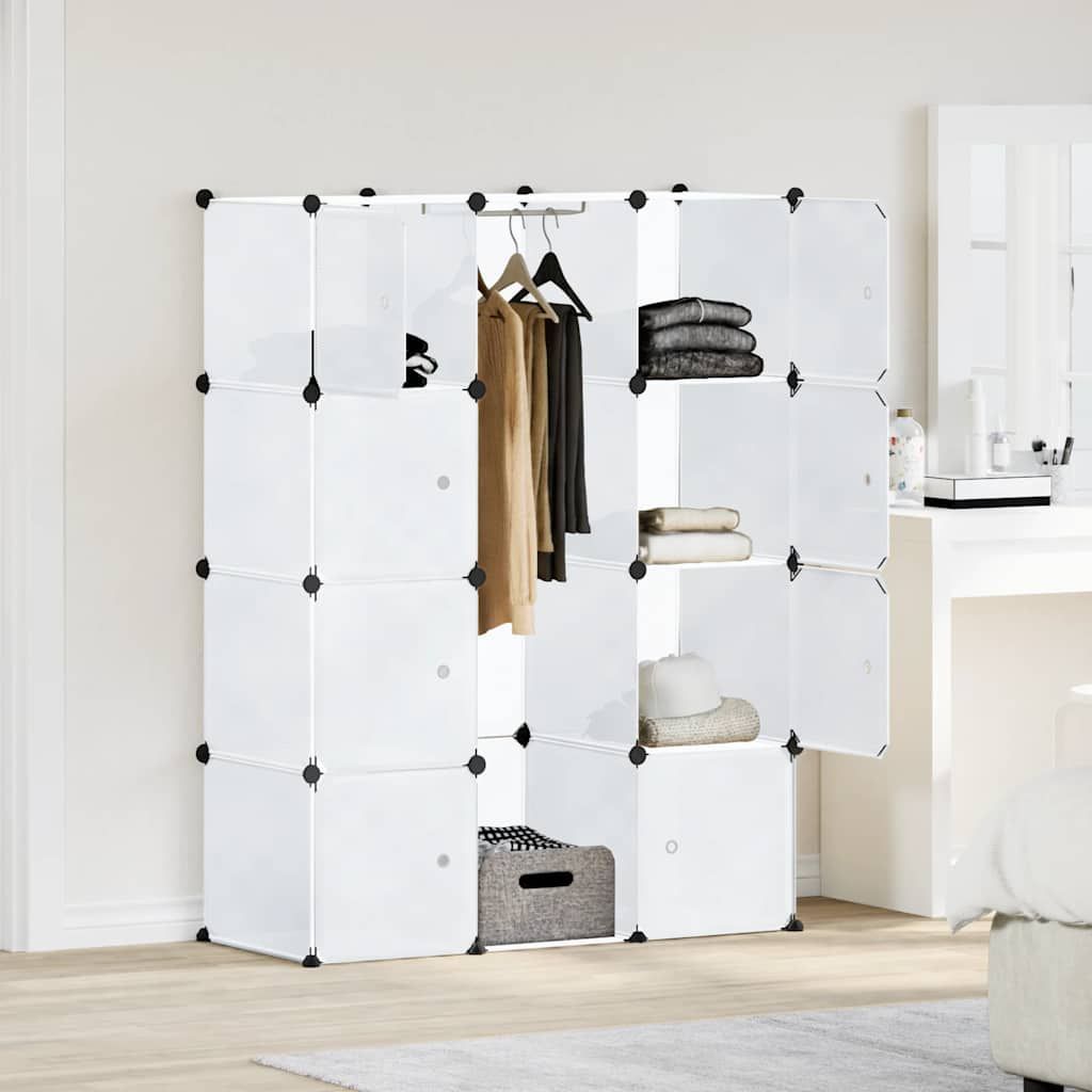 Armadio Modulare con 9 Scomparti 109x36,5x143 cm Bianco vidaXL