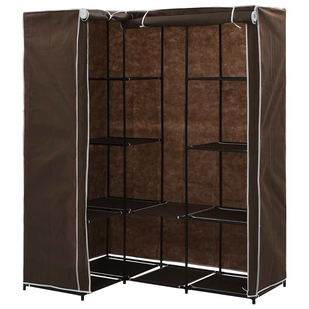 Armadio Angolare Marrone 130x87x169 cm vidaXL