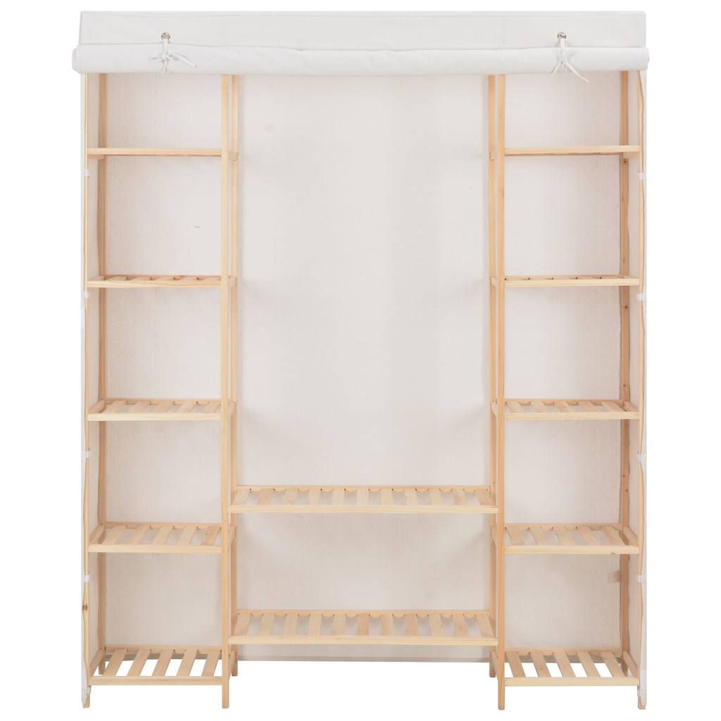 Armadio Bianco 135x40x170 cm in Tessuto vidaXL