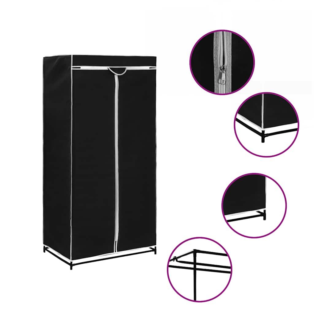 Armadio 2 pz Nero 75x50x160 cm vidaXL