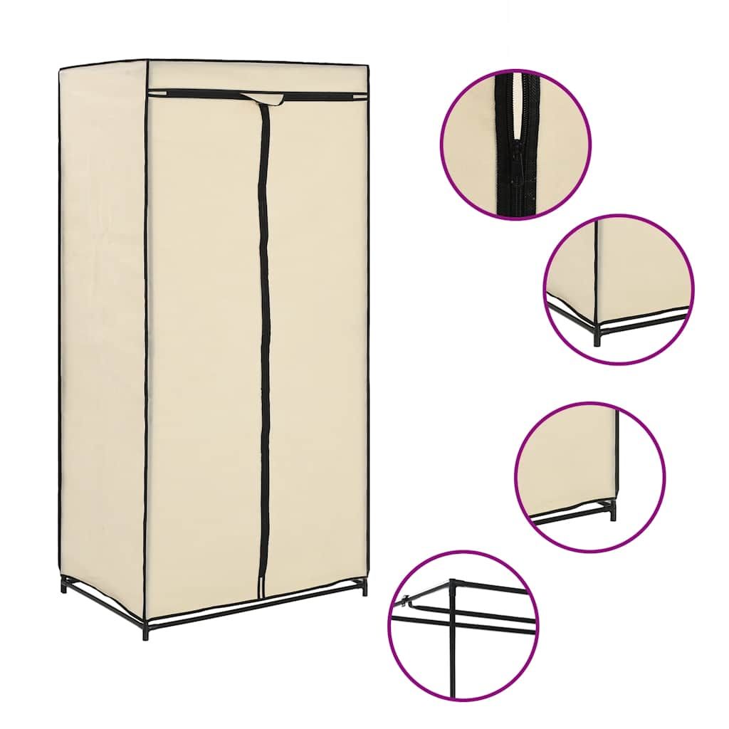 Armadio 2 pz Crema 75x50x160 cm vidaXL