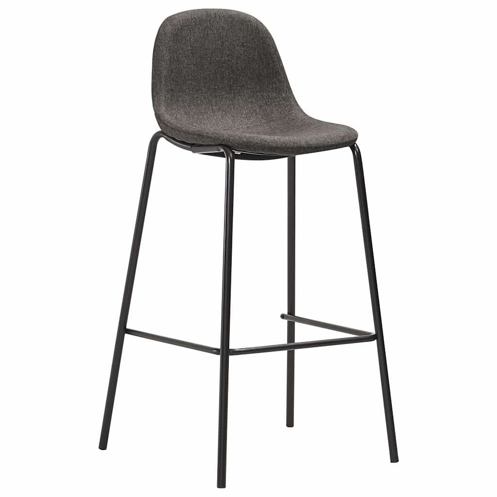 Sedie da Bar 6 pz Grigio Scuro in Tessuto vidaXL