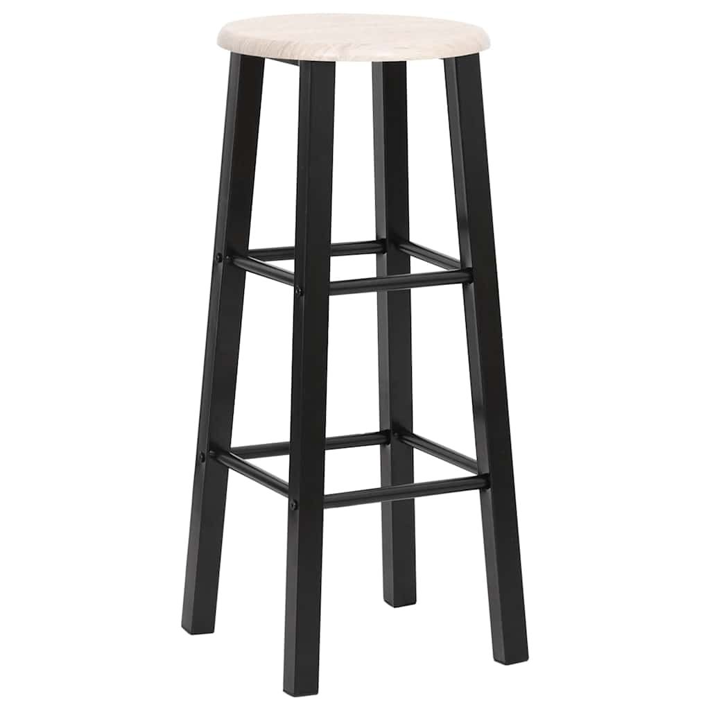 Sgabelli da Bar 2 pz Neri in MDF vidaXL