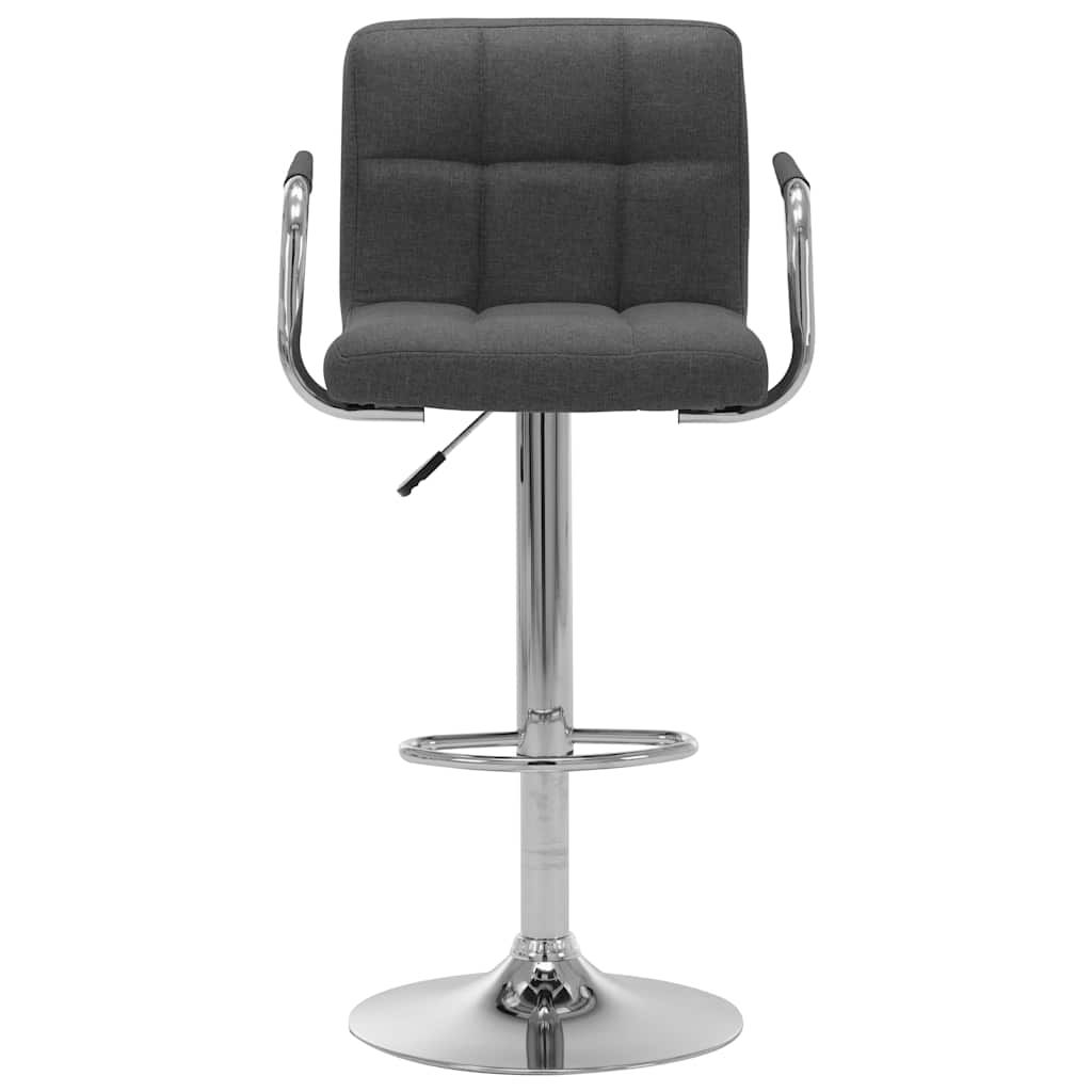 Sedia da Bar Grigio Scuro in Tessuto vidaXL