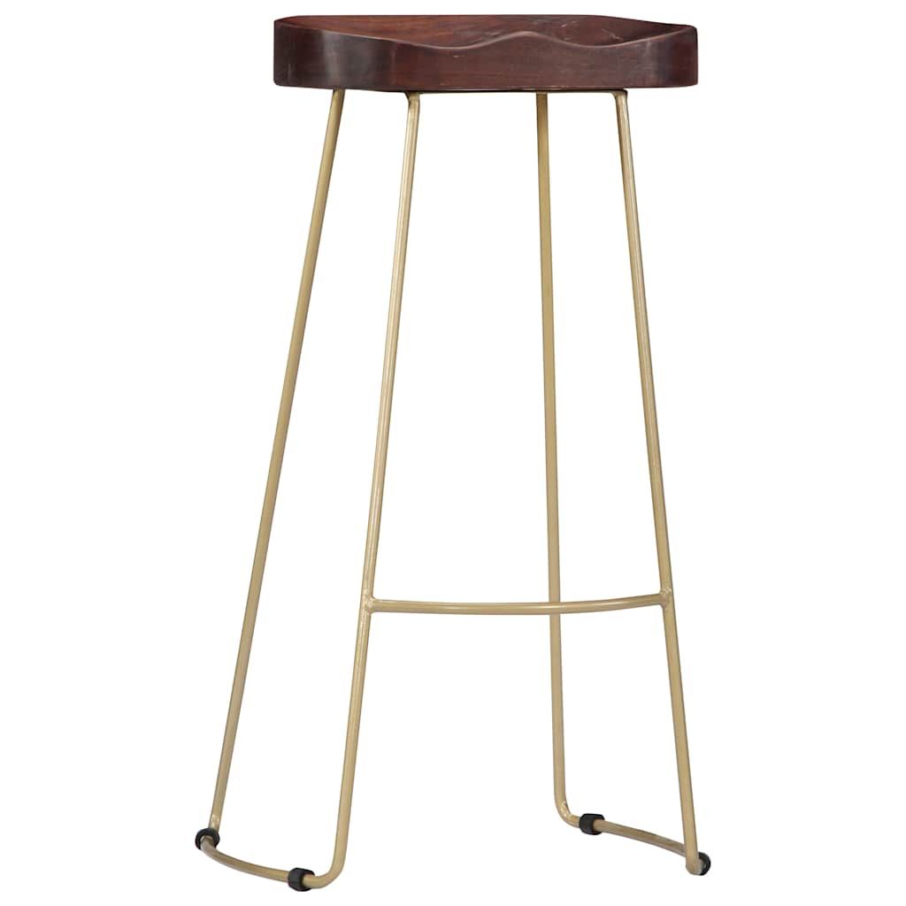 Sgabelli da Bar Gavin 2 pz Legno Massello di Mango vidaXL
