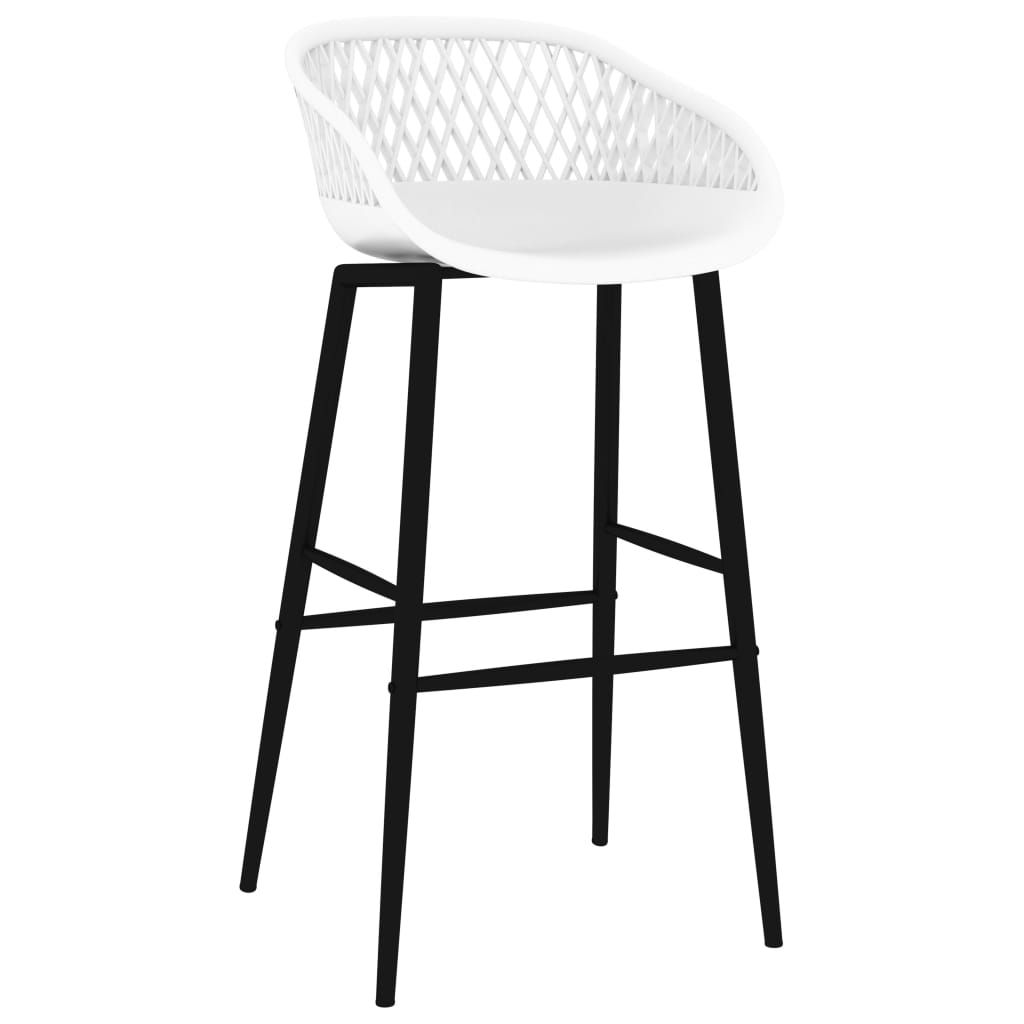 Sgabelli da Bar 2 pz Bianchi vidaXL