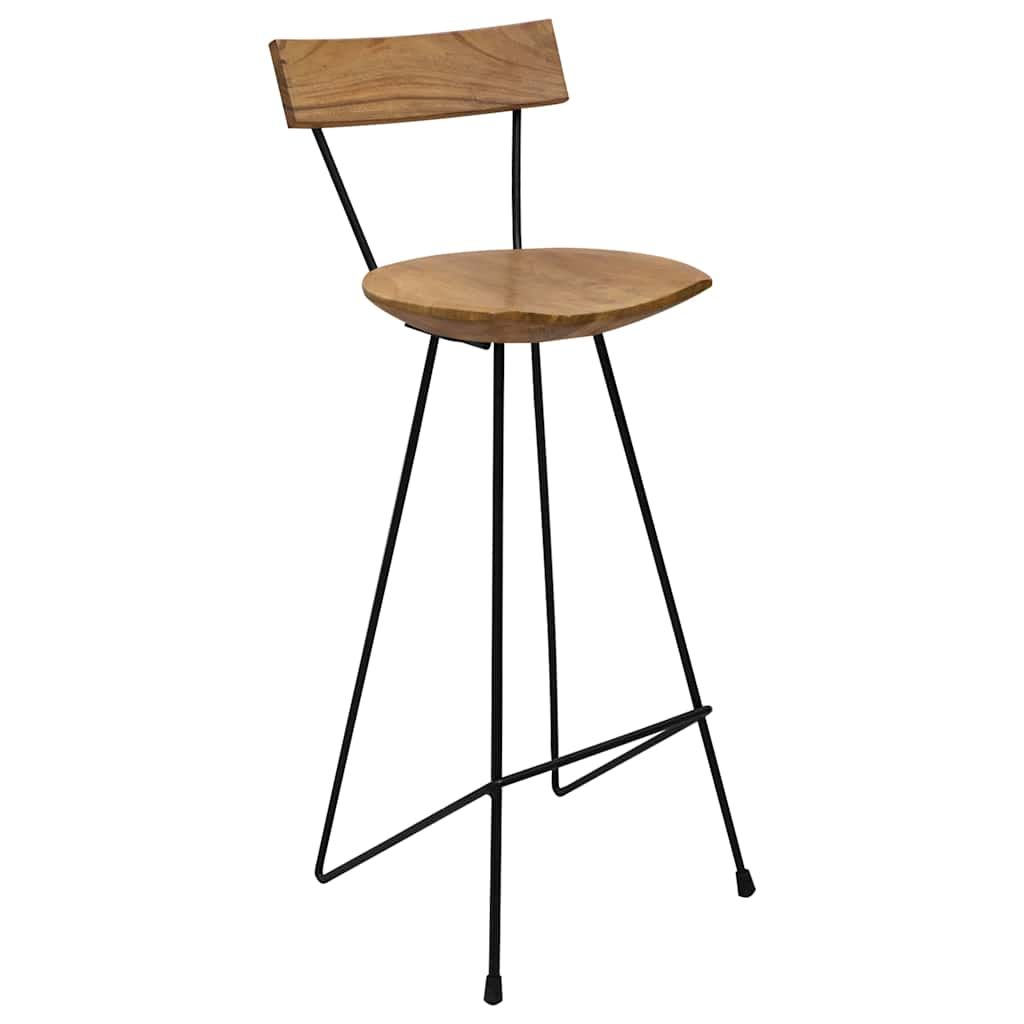 Sgabelli da Bar 2 pz in Legno Massello di Teak vidaXL