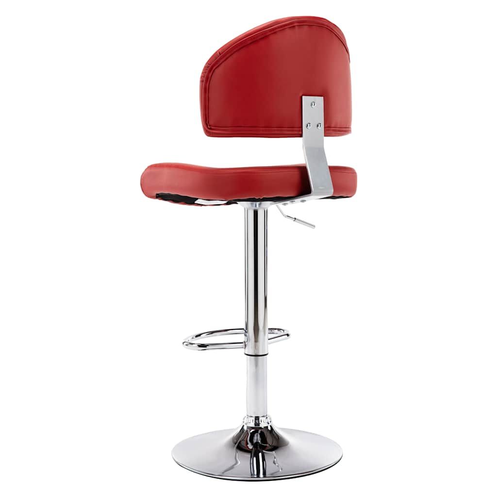 Sgabello da Bar Rosso Vino in Similpelle vidaXL