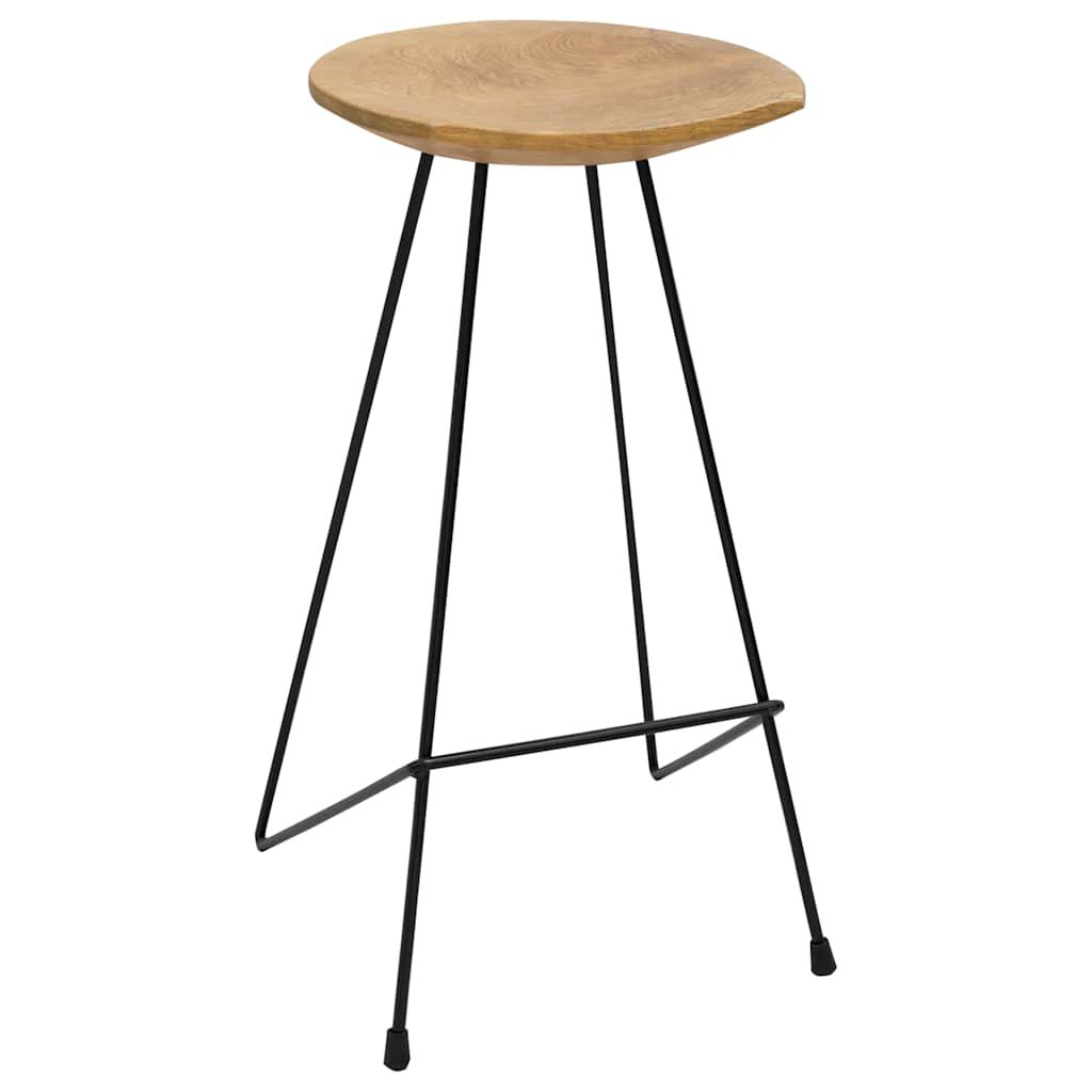 Sgabelli da Bar 2 pz in Legno Massello di Teak vidaXL