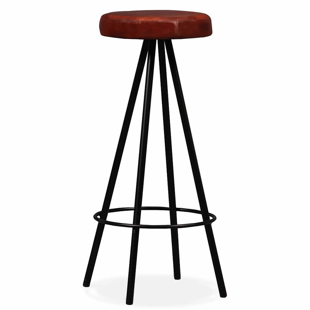 Sgabelli da Bar 2 pz in Vera Pelle vidaXL