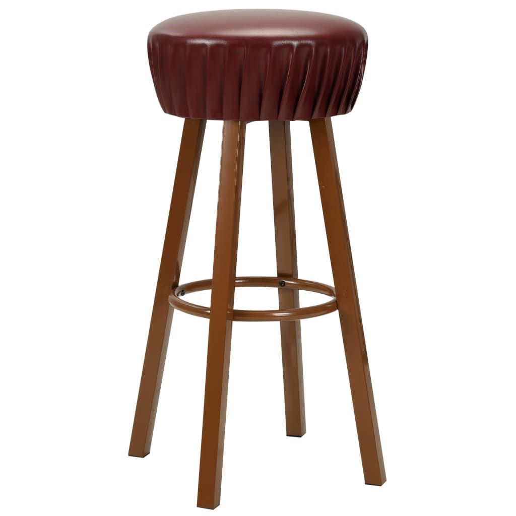 Sgabelli da Bar 2 pz Marroni in Similpelle vidaXL