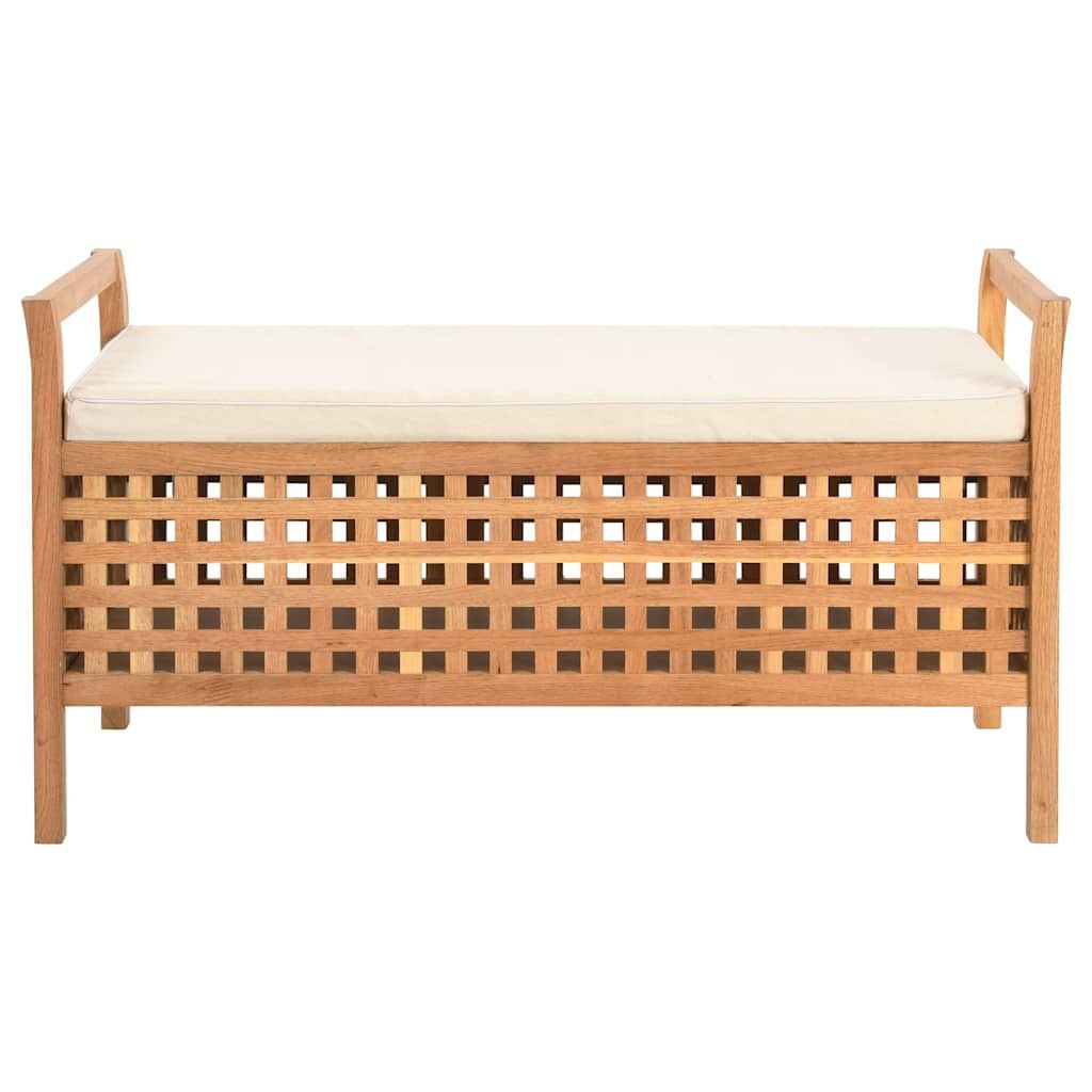 Cassapanca 93x49x49 cm in Legno Massello di Noce vidaXL