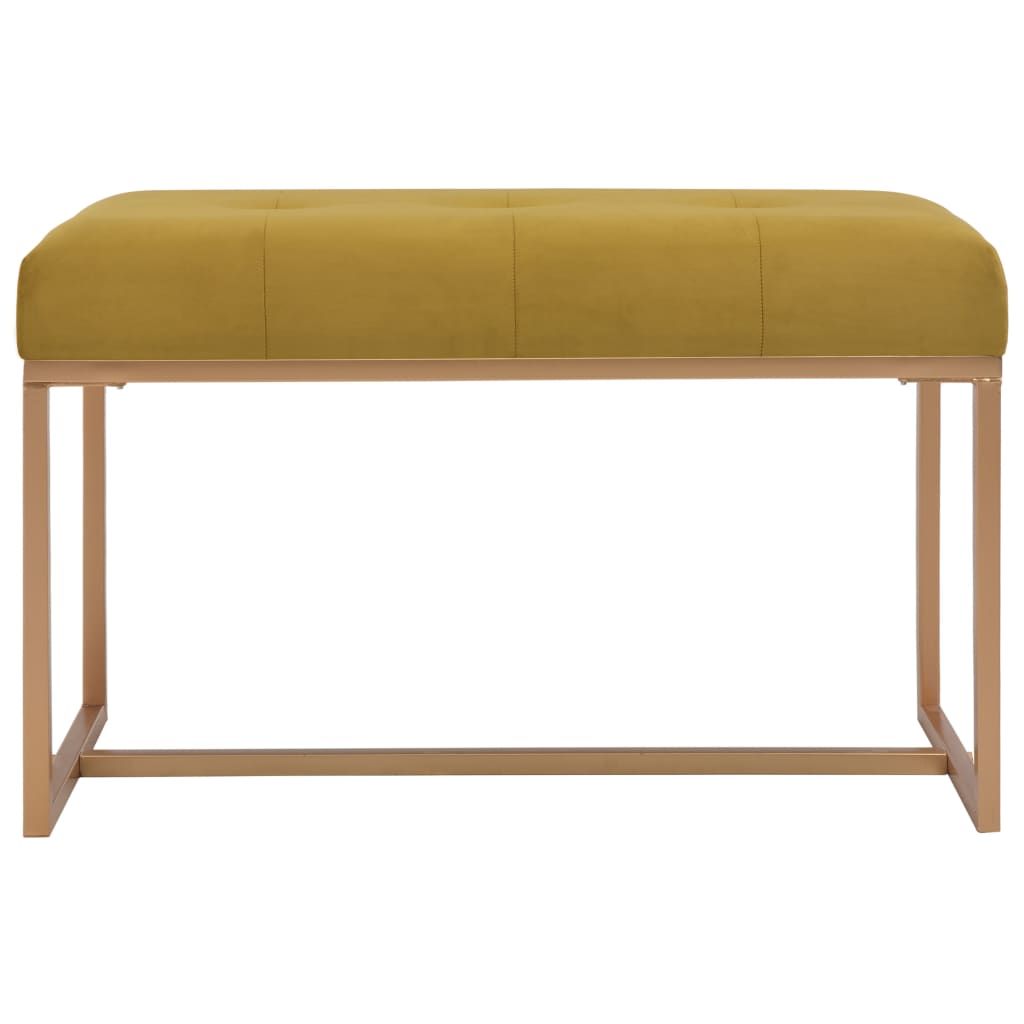 Panca 80 cm in Velluto Senape vidaXL