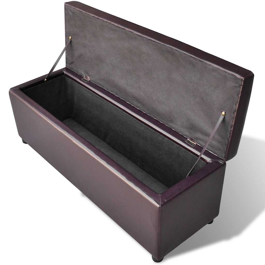 Cassapanca Lunga in Legno Marrone vidaXL