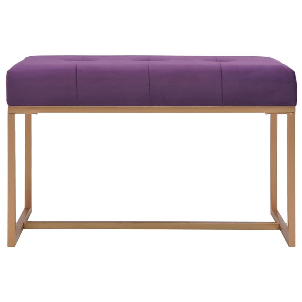 Panca 80 cm in Velluto Viola vidaXL
