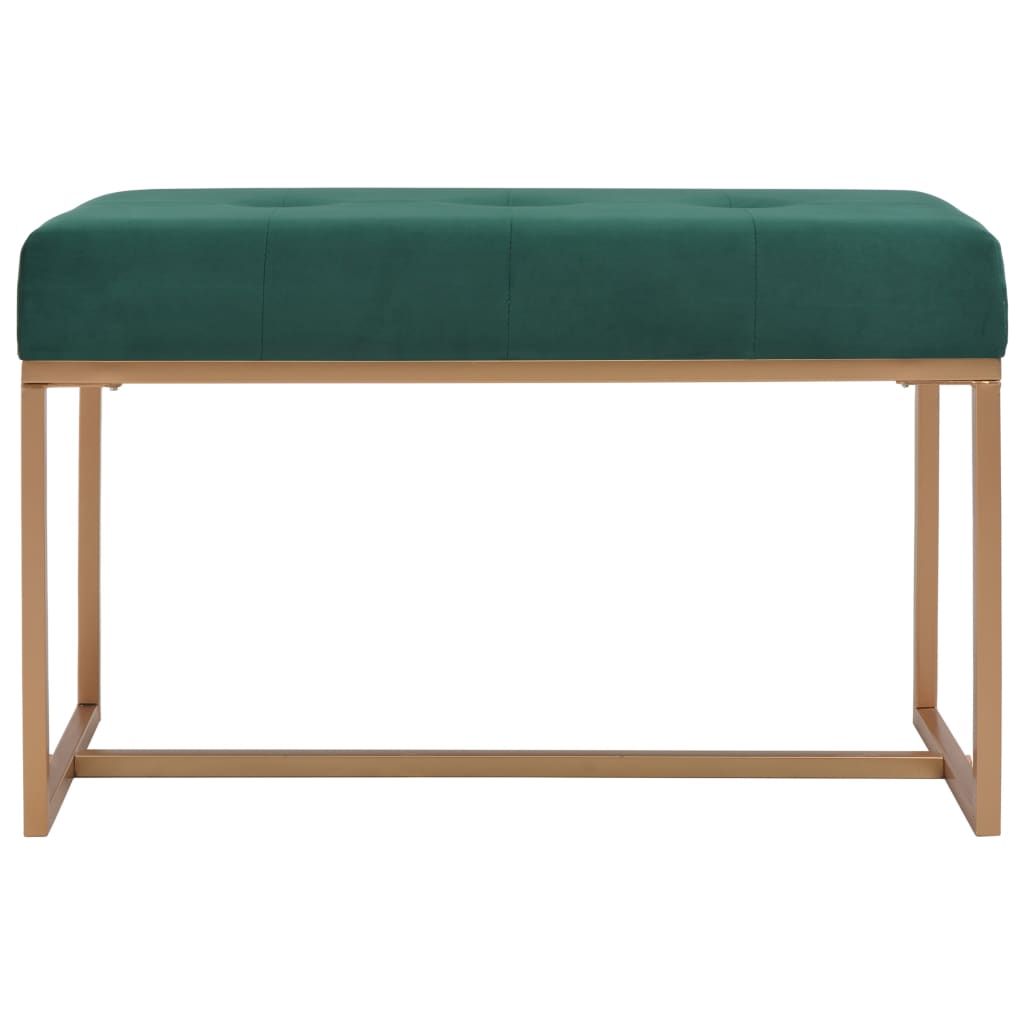 Panca 80 cm in Velluto Verde vidaXL
