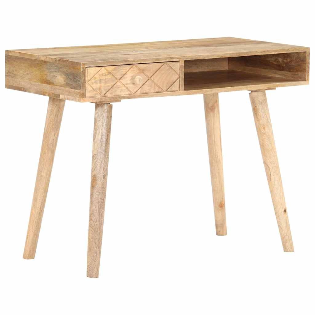 Tavolino da Trucco 100x50x76 cm in Legno Massello di Mango vidaXL