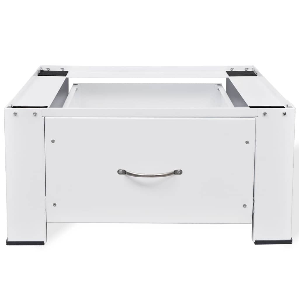 Supporto Alzatina per Lavatrice Bianco con Cassetto vidaXL