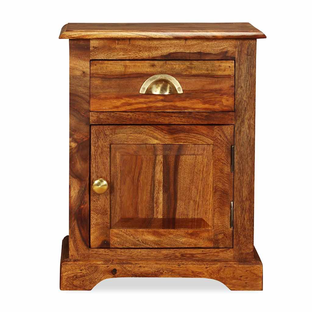 Comodini 2 pz 40x30x50 cm in Legno Massello di Acacia vidaXL