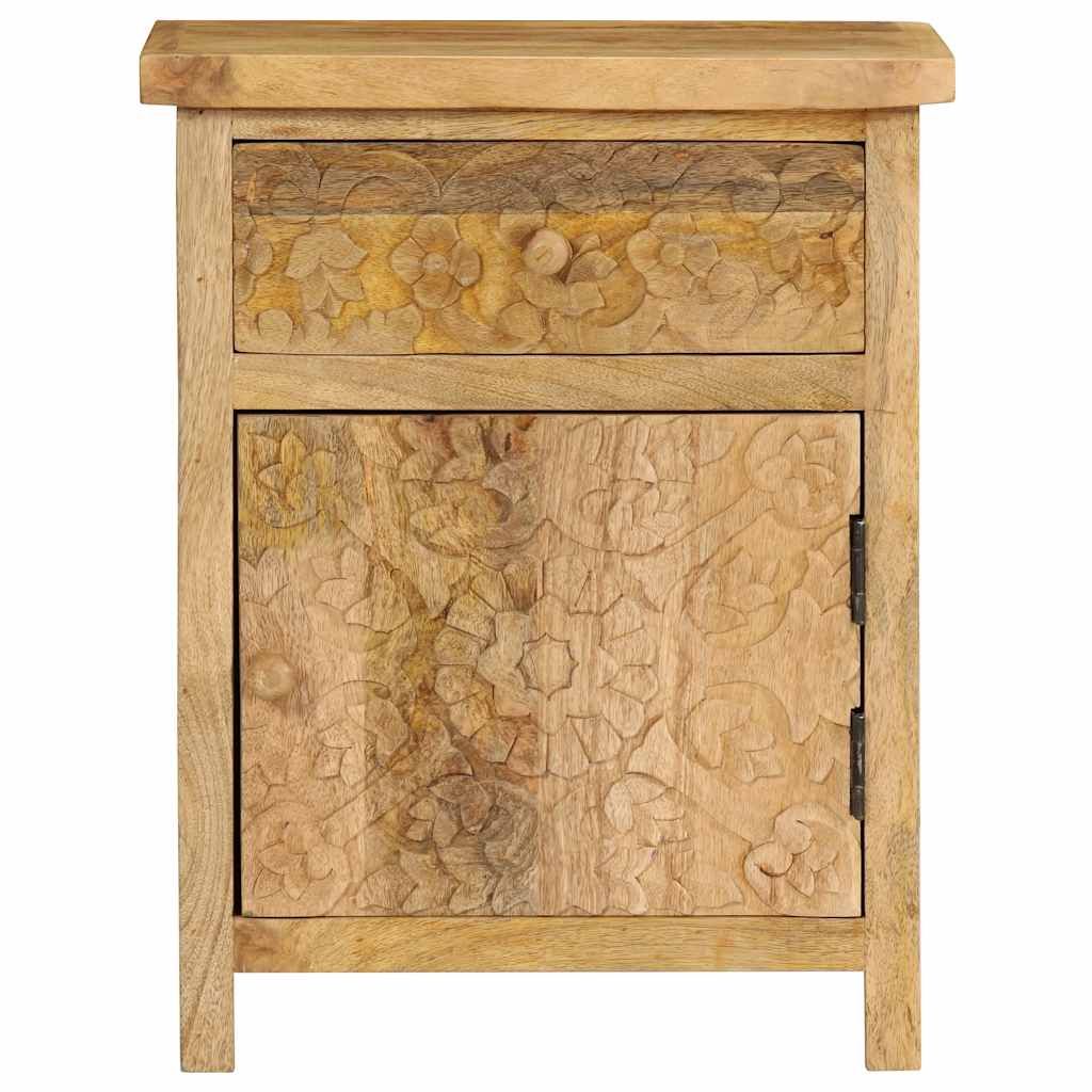 Comodino in Legno Massello di Mango 40x30x50 cm vidaXL