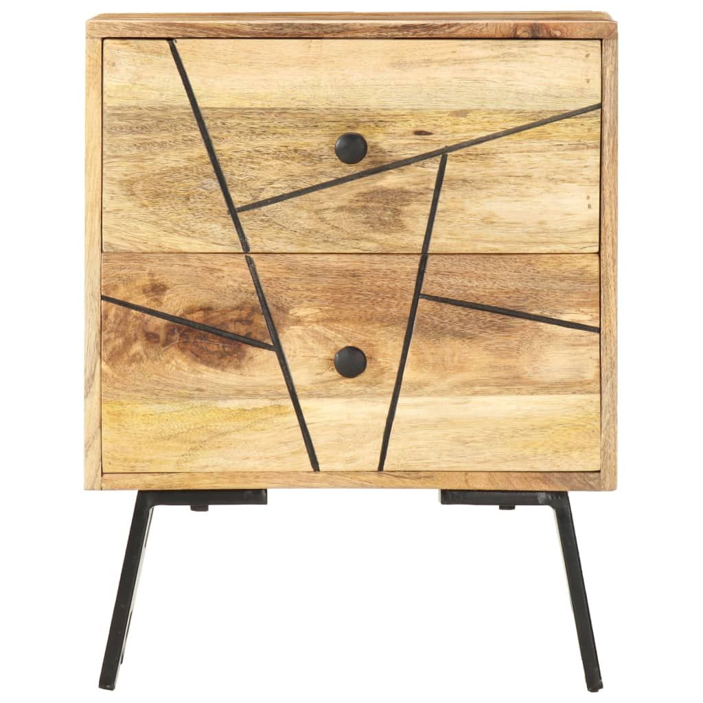 Comodino 40x30x50 cm in Legno Massello di Mango vidaXL
