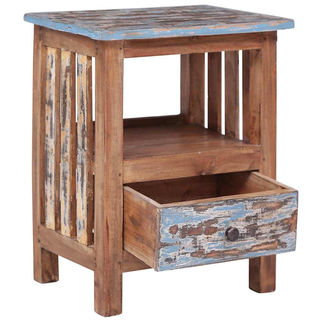 Comodino 41x30x50 cm in Legno Massello di Mogano vidaXL