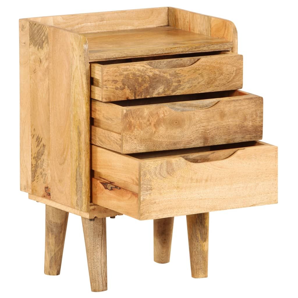 Comodino in Legno Massello di Mango 40x30x59,5 cm vidaXL