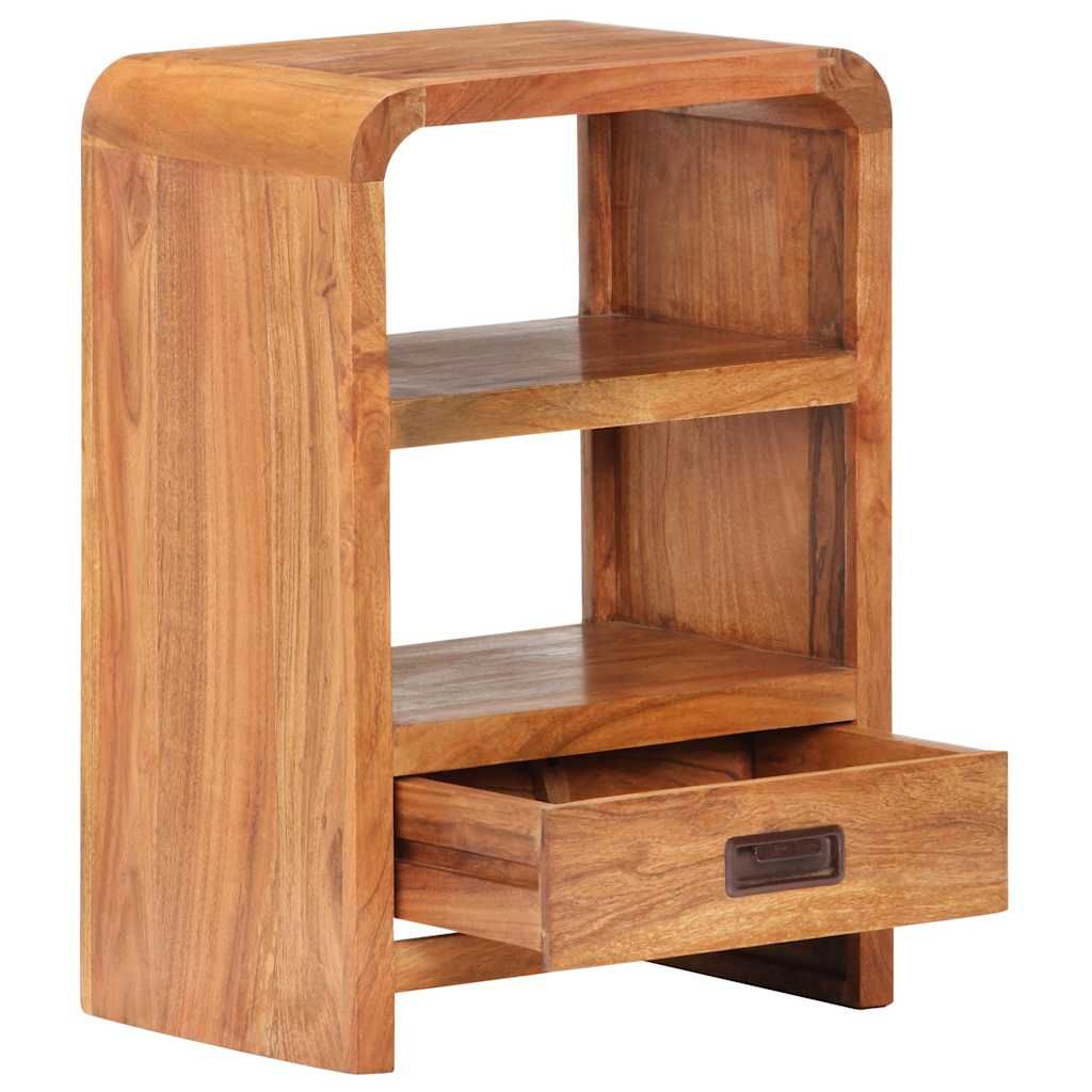 Comodino 40x30x60 cm in Legno Massello Acacia Finitura Ambra vidaXL