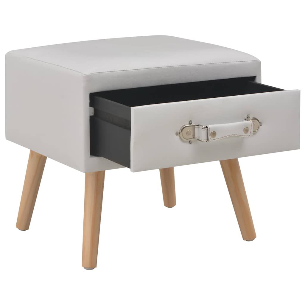 Comodino Bianco 40x35x40 cm in Similpelle vidaXL