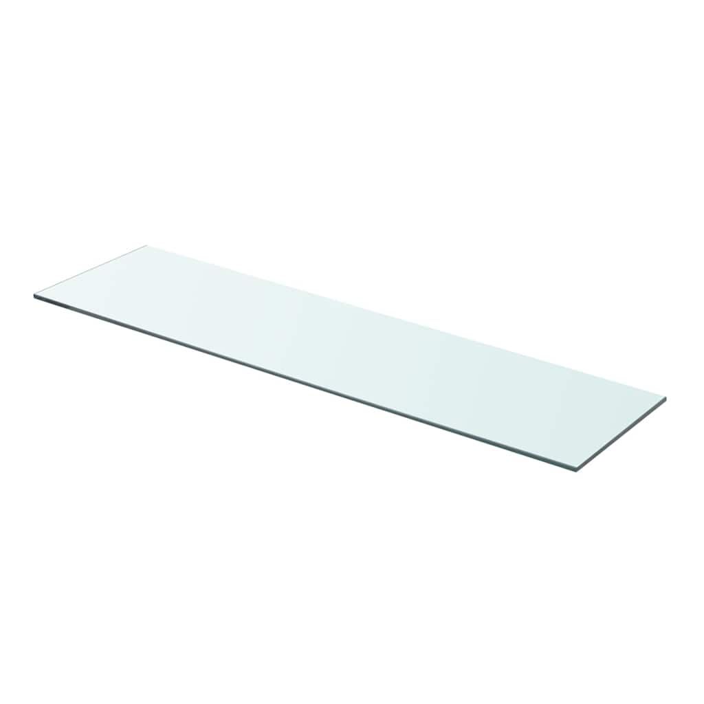 Mensole in Vetro Trasparente 2 pz 80x20 cm vidaXL