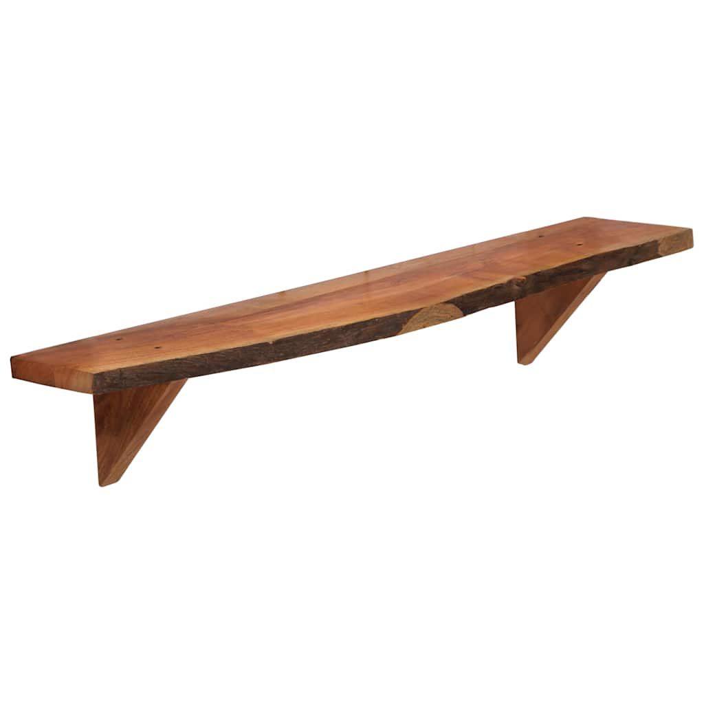 Mensole 2 pz 90x20x18 cm in Legno Massello di Acacia vidaXL