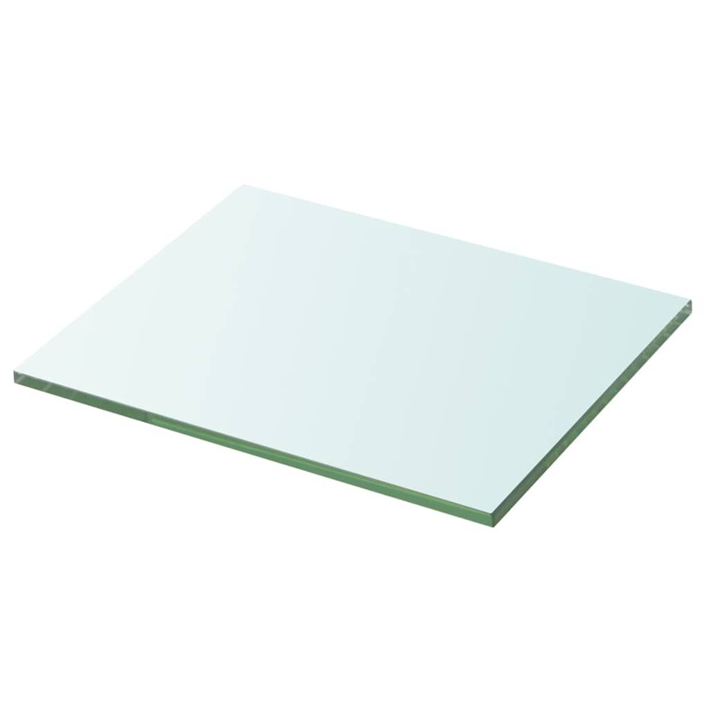 Mensole in Vetro Trasparente 2 pz 20x20 cm vidaXL
