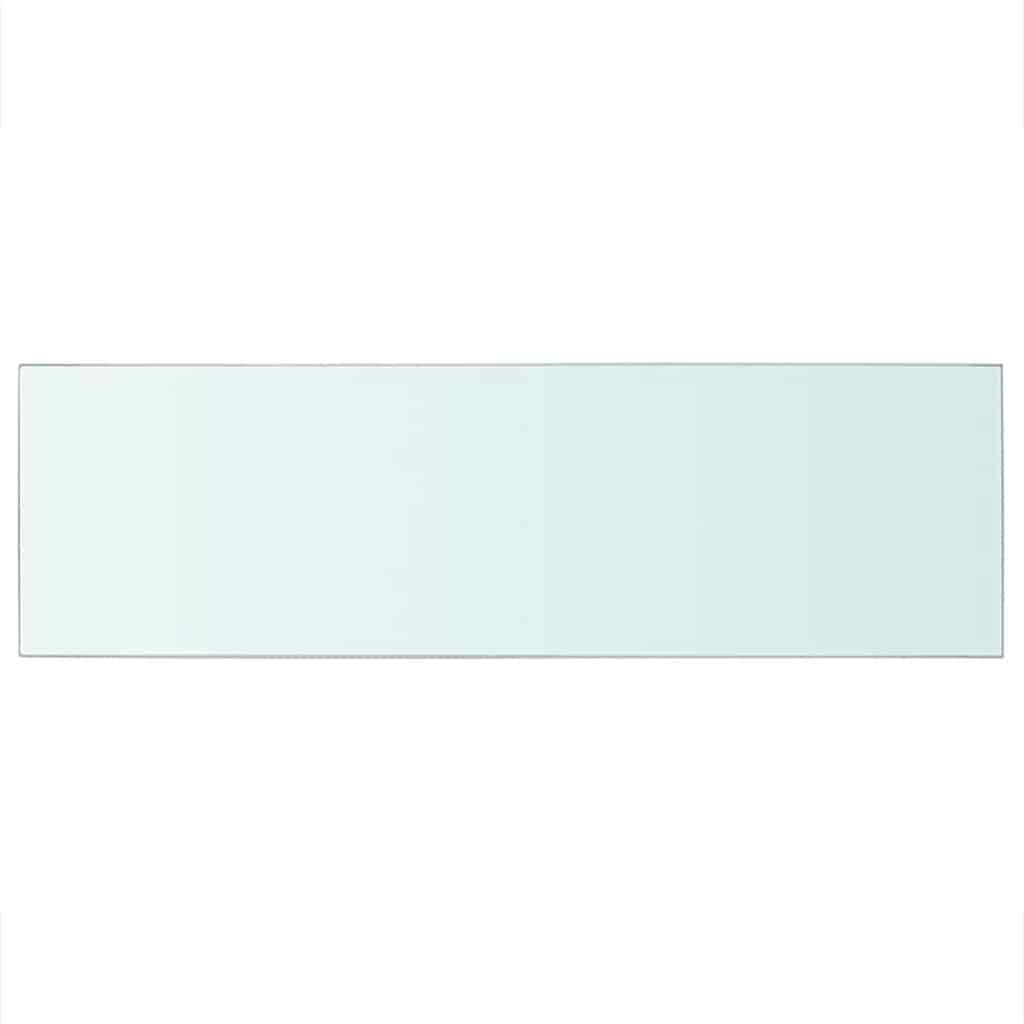 Mensola in Vetro Trasparente 80x25 cm vidaXL