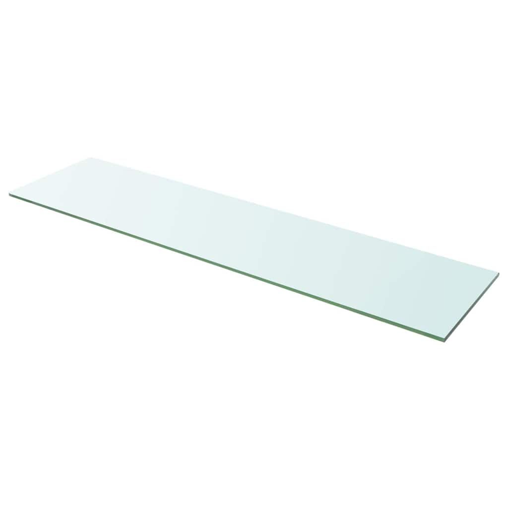 Mensole in Vetro Trasparente 2 pz 100x25 cm vidaXL
