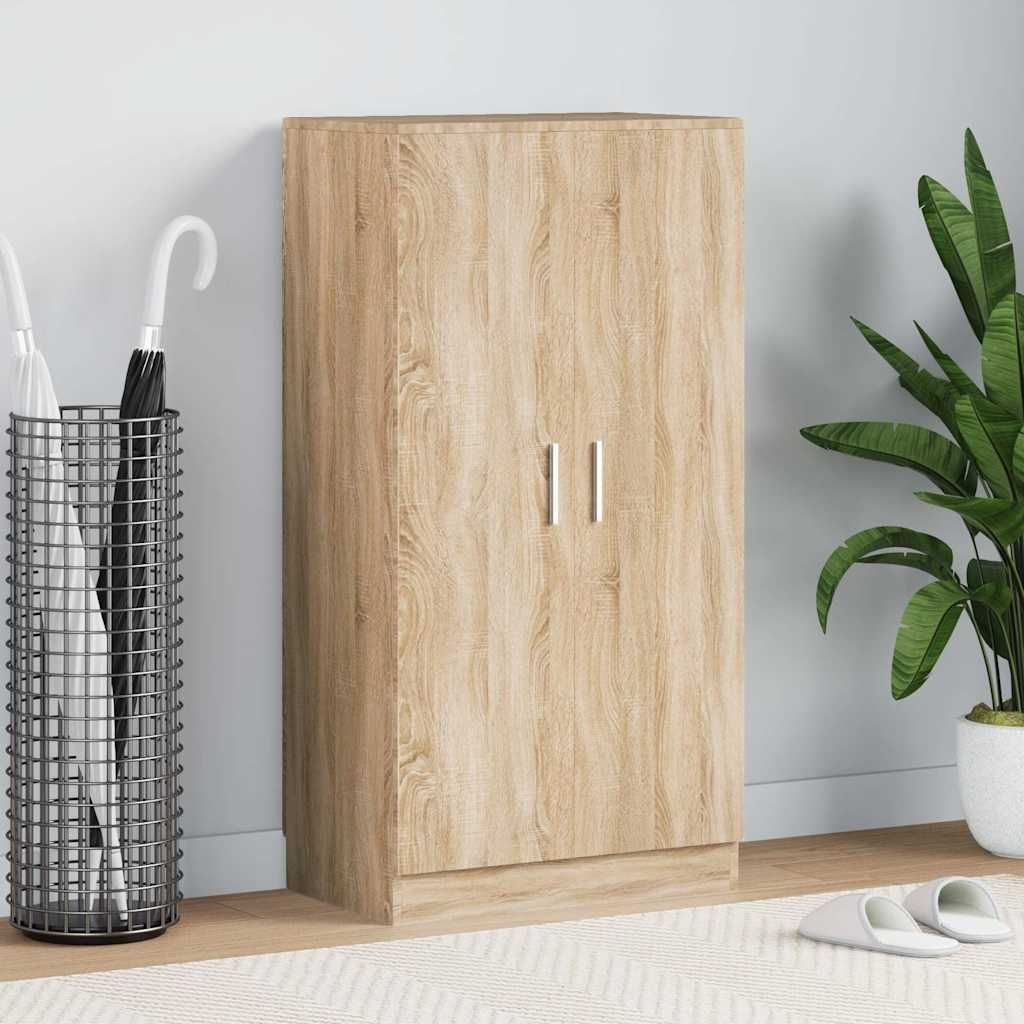 Scarpiera con 7 Mensole Colore Rovere vidaXL