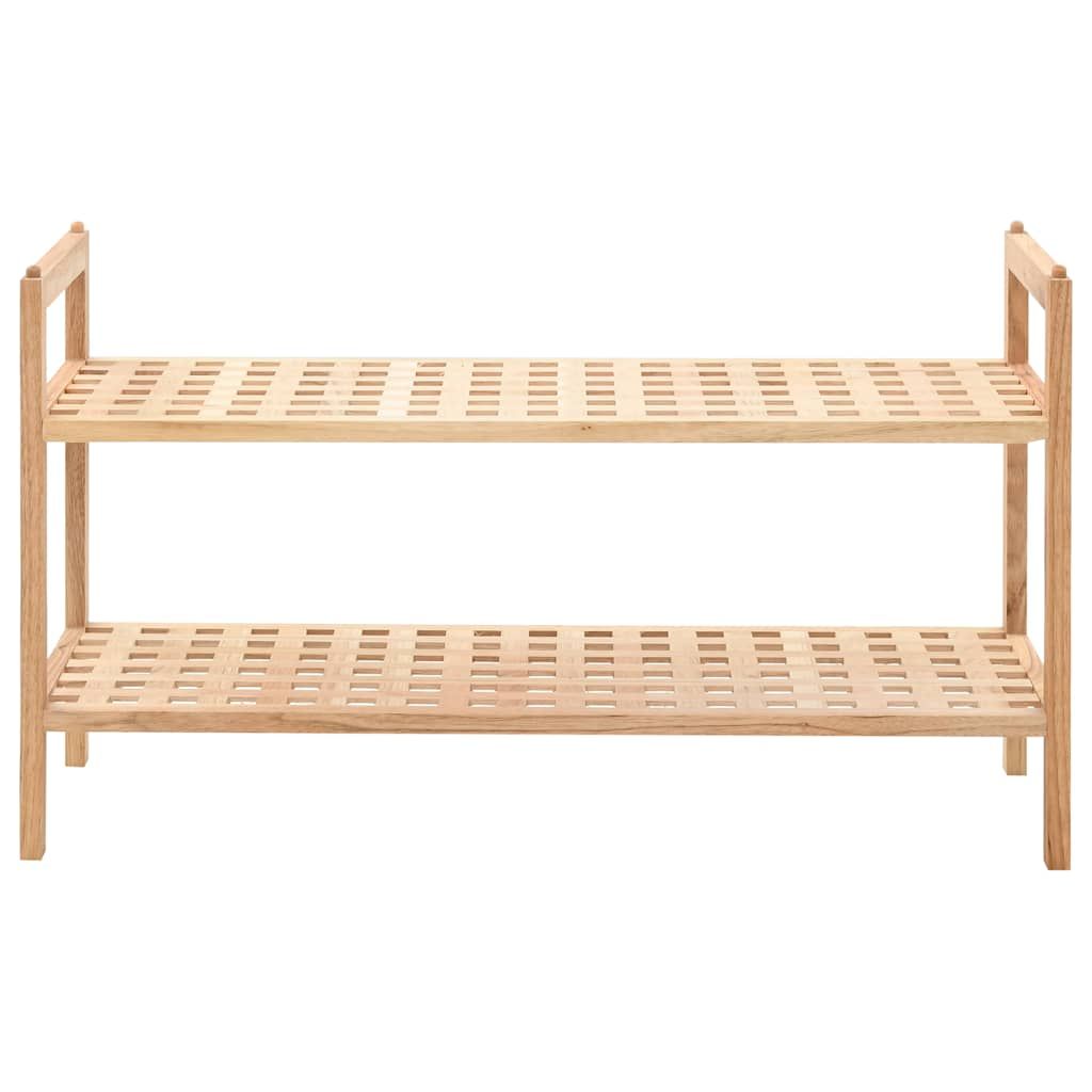 Scarpiera in Legno Massello di Noce 69x26x40 cm vidaXL